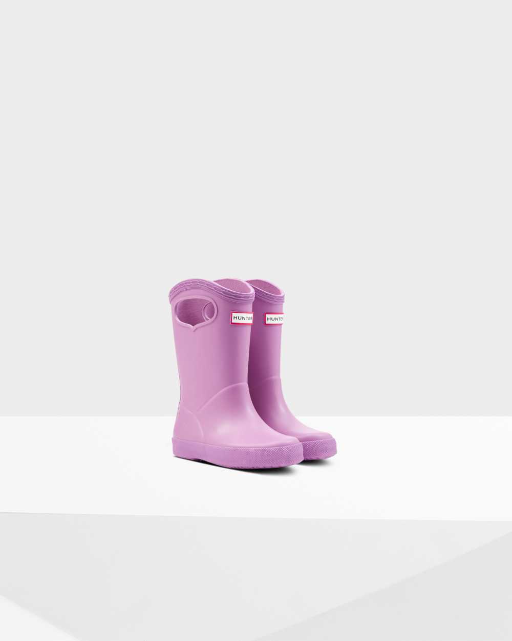 Hunter Original First Classic Grab Handle Kids Rain Boots NZ-72430L Lilac